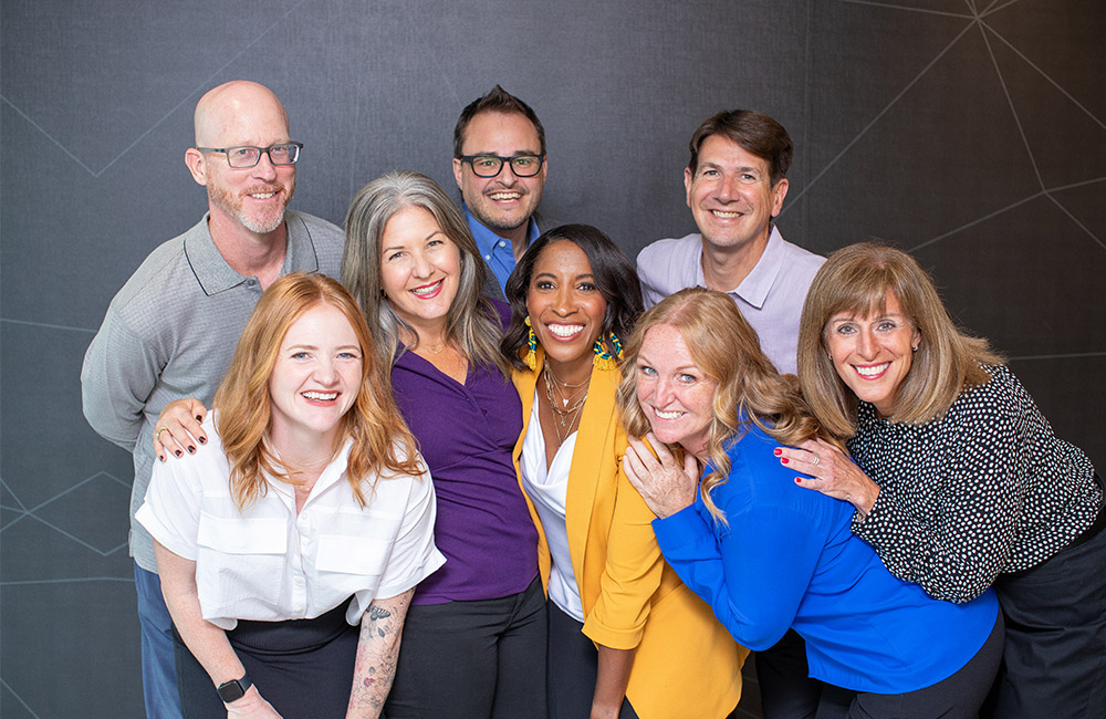 team-photo Boost team standing together and smiling